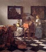 Johannes Vermeer The concert. oil painting